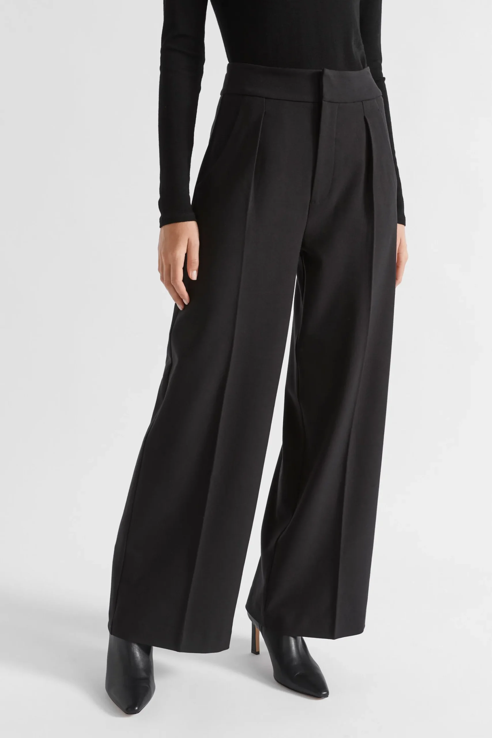 Seed Heritage Pants-High Waist Suit Pant Black