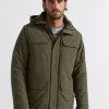 Seed Heritage Jackets & Vests-Hooded Parka Dark Khaki