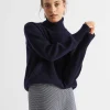 Seed Heritage Skirts-Houndstooth A Line Mini Skirt Midnight Sky Houndstooth
