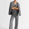 Seed Heritage Pants-Houndstooth High Waisted Pant Midnight Sky Houndstooth