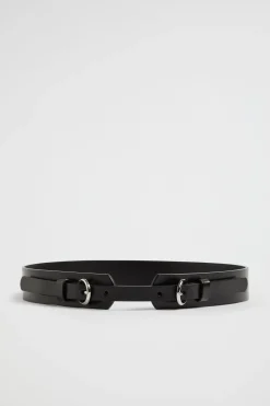 Seed Heritage Belts-Ivy Buckle Waist Belt Black