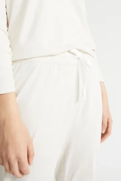 Seed Heritage Sleepwear-Jersey Pyjama Bottom Oat Marle