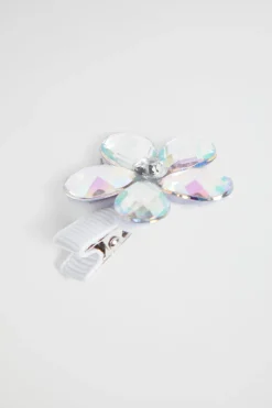 Seed Heritage Hair Accessories-Jewel Flower Duck Clip Iridescent