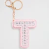 Seed Heritage Keyrings-Jewel Iniial Keyring T