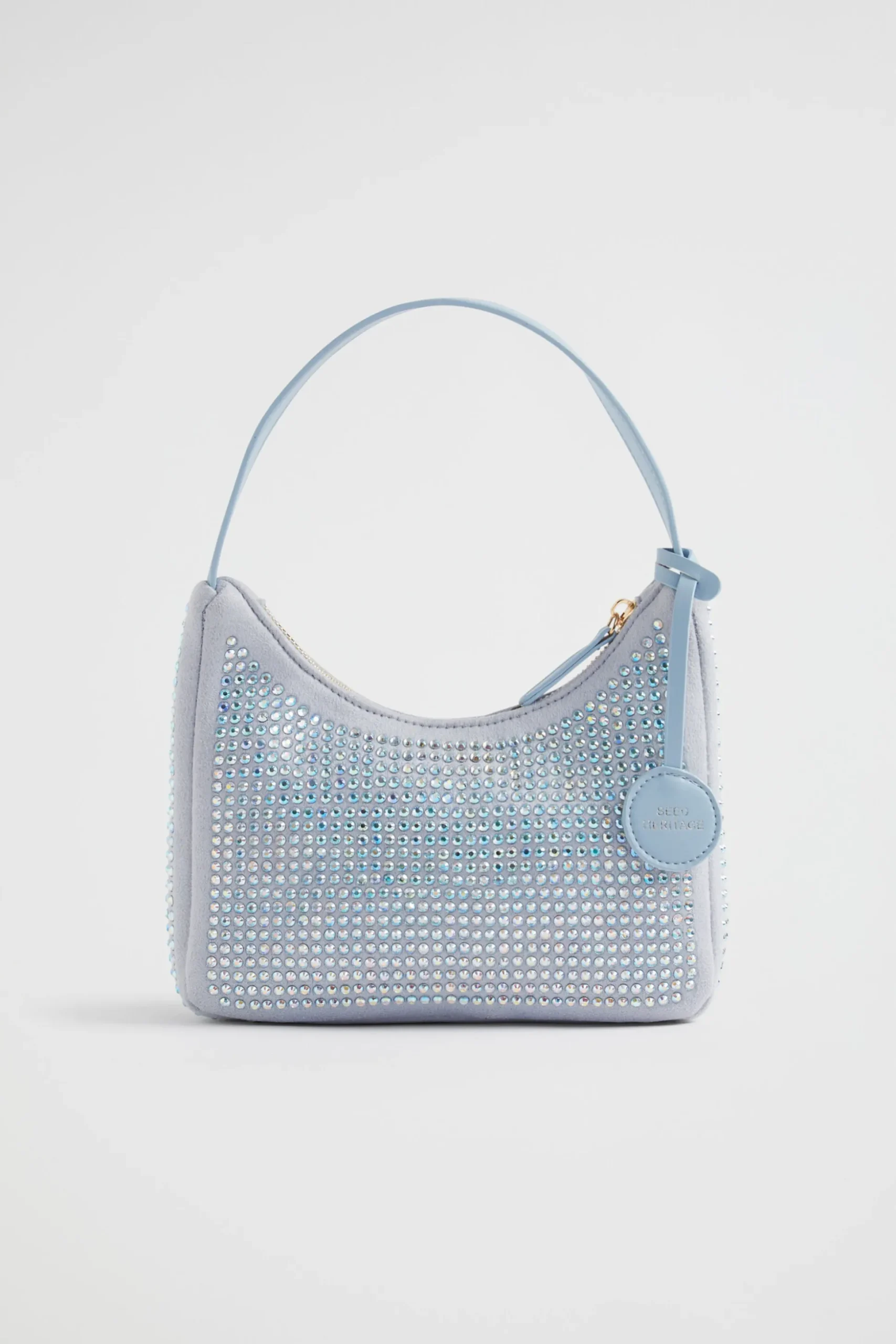 Seed Heritage Bags-Jewel Mini Hobo Bag Powder Blue