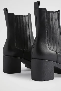 Seed Heritage Heels & Wedges-Julia Mid Heel Boot Black