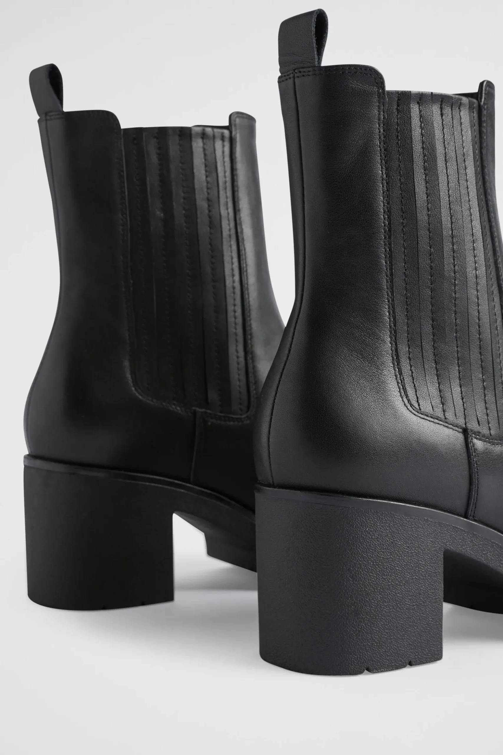 Seed Heritage Heels & Wedges-Julia Mid Heel Boot Black