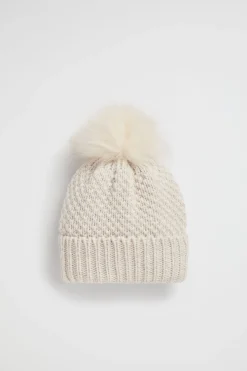 Seed Heritage Beanies-Knit Beanie Oat Marle