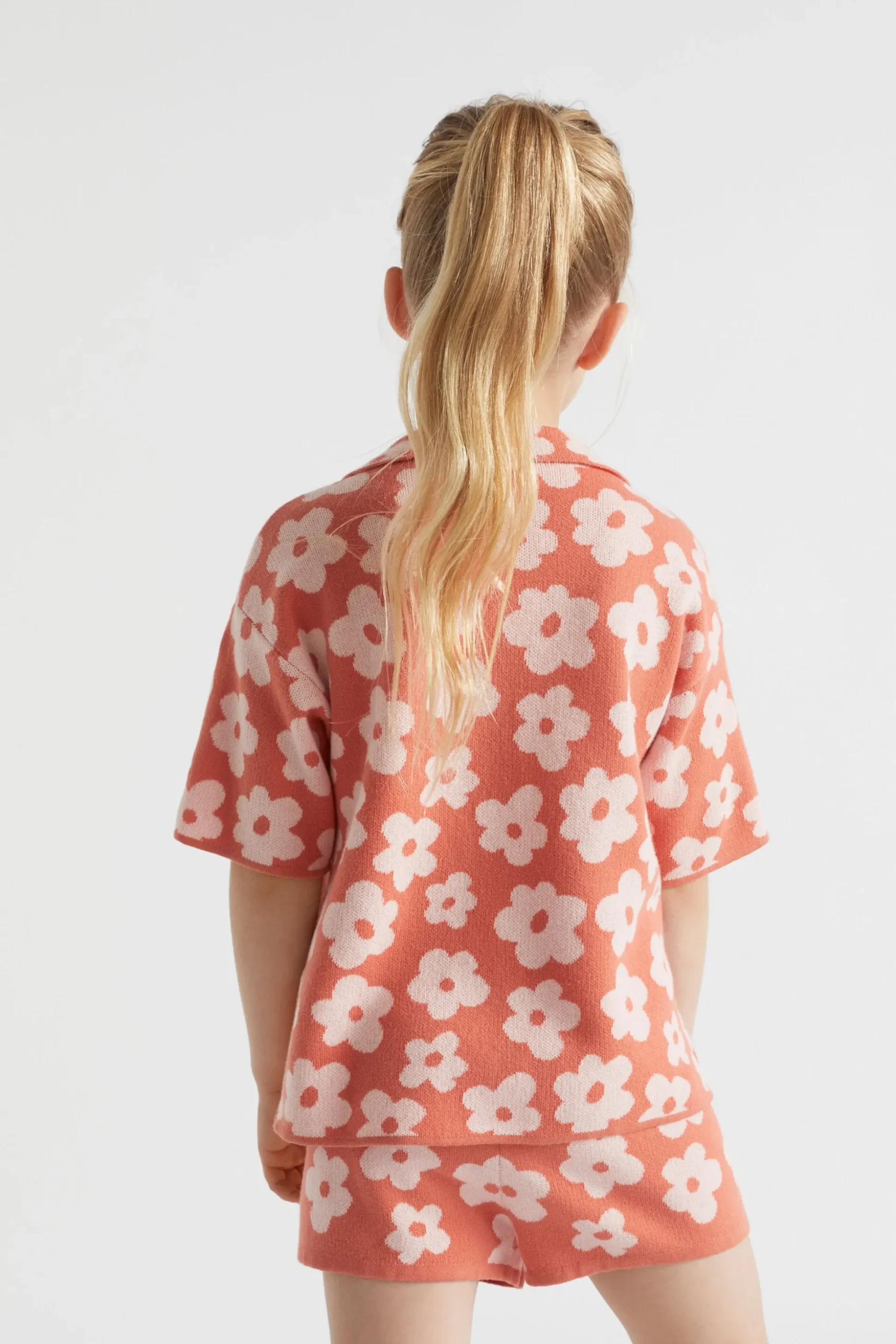 Seed Heritage Knitwear & Sweaters-Knit Jacquard Shirt Red Clay