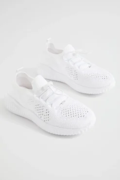 Seed Heritage Sneakers & Trainers-Knit Trainer White
