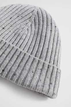 Seed Heritage Accessories-Knitted Beanie Grey Marle