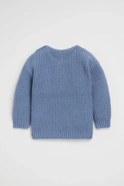 Seed Heritage Knitwear & Sweaters-Knitted Jumper Indigo