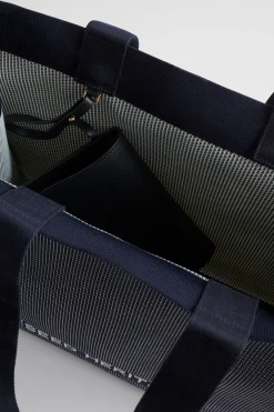 Seed Heritage Beach Bags-Knitted Tote Midnight Sky