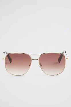 Seed Heritage Sunglasses & Glasses-Kyle Metal Sunglasses Gold