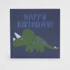 Seed Heritage Stationery-Large Happy Birthday Dinosaur Card Multi