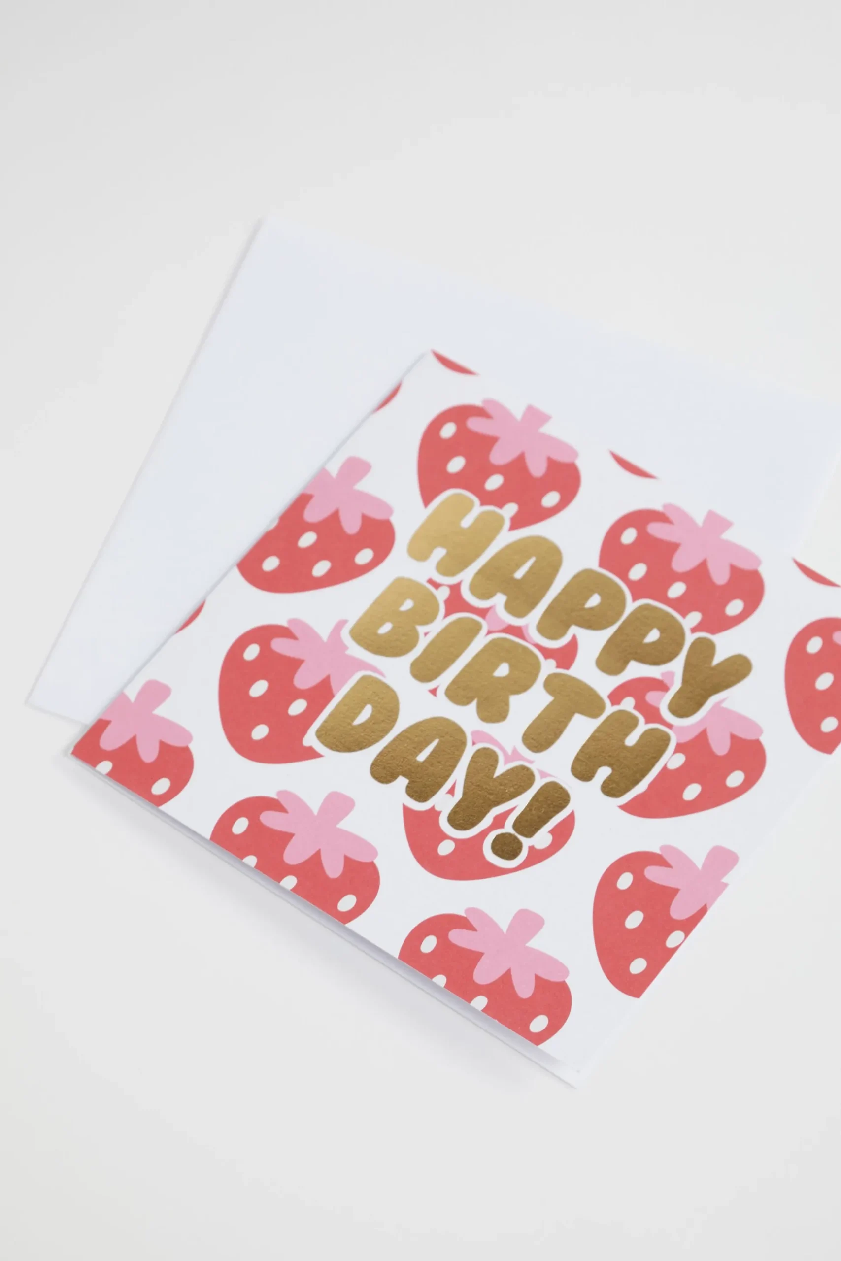 Seed Heritage Stationery-Large Happy Birthday Strawberry Card Multi