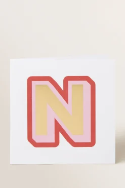 Seed Heritage Stationery-Large Red Letter Card N