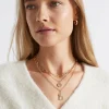 Seed Heritage Jewellery-Layered Beam Necklace Gold