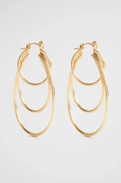Seed Heritage Jewellery-Layered Hoop Gold
