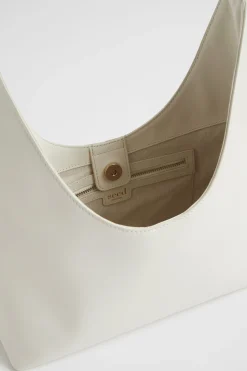 Seed Heritage Shoulder Bags-Leather Shoulder Bag Cream