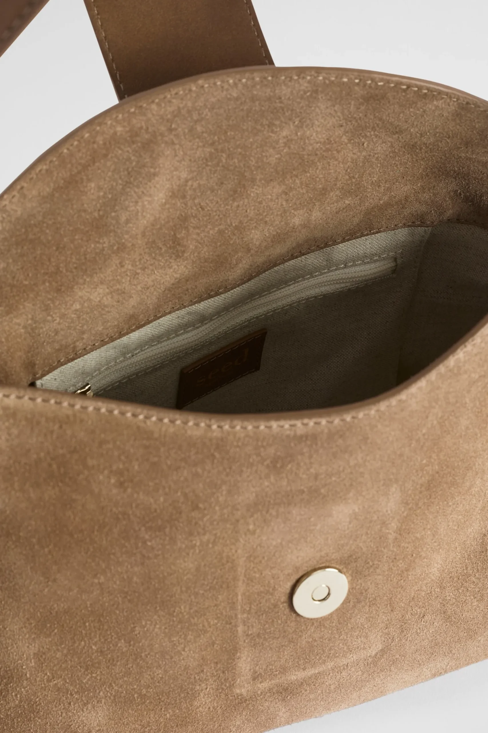 Seed Heritage Shoulder Bags-Leather Shoulder Bag Deep Brass