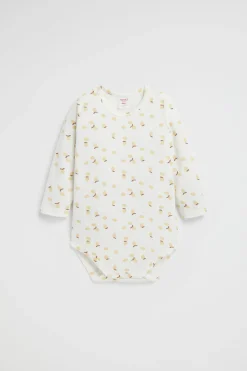 Seed Heritage Bodysuits & Onesies-Lemon Yardage Bodysuit Canvas