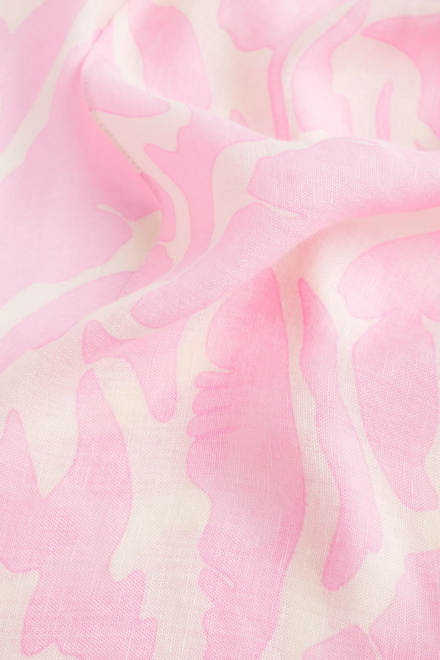 Seed Heritage Scarves & Kaftans-Lightweight Print Poncho Soft Orchid Floral