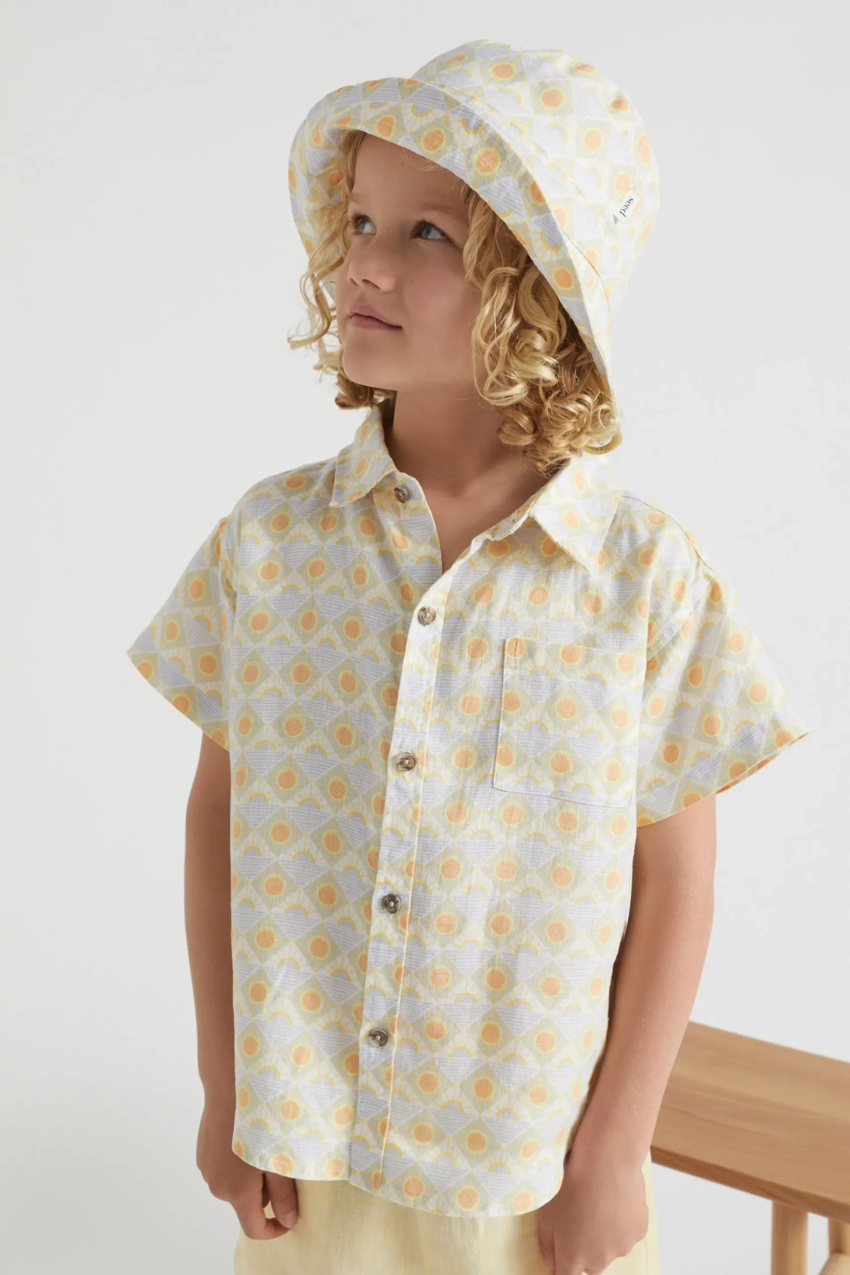 Seed Heritage Hats & Beanies & Caps-Linen Bucket Hat Multi