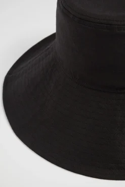Seed Heritage Hats & Gloves-Linen Bucket Hat Black