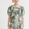 Seed Heritage Dresses-Linen Dress Eucalyptus