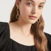 Seed Heritage Jewellery-Linking Drop Earring Gold