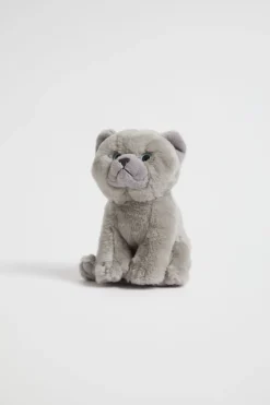 Seed Heritage Plush Toys & Stuffed Animals-Living Nature Short Hair Kitten Grey
