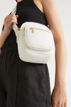 Seed Heritage Cross Body-Logo Camera Bag Natural