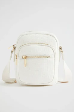 Seed Heritage Cross Body-Logo Camera Bag Natural