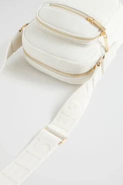Seed Heritage Cross Body-Logo Camera Bag Natural