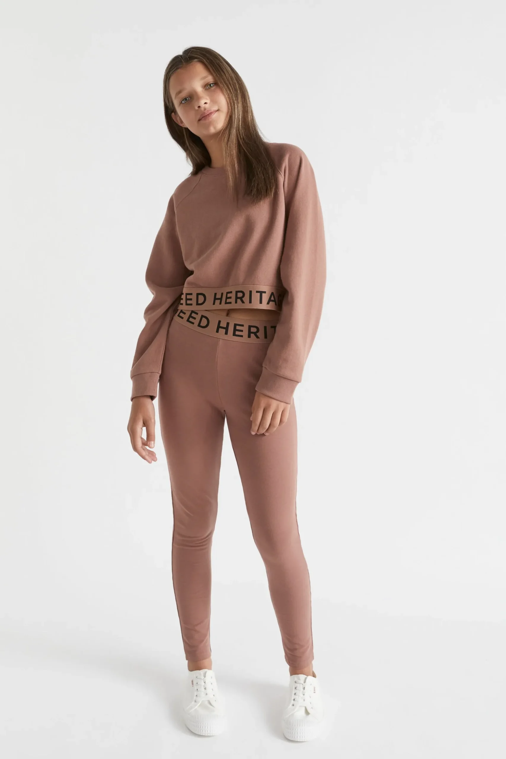 Seed Heritage Leggings-Logo Legging Cocoa