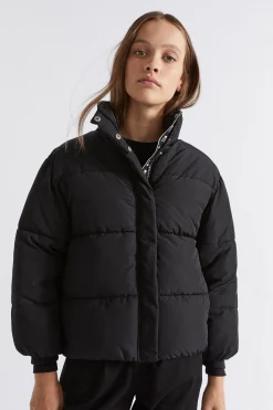 Seed Heritage Jackets & Vests-Logo Puffa Jacket Black