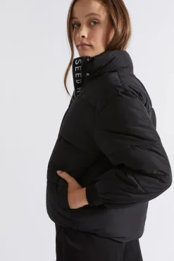 Seed Heritage Jackets & Vests-Logo Puffa Jacket Black