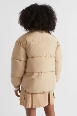Seed Heritage Jackets & Vests-Logo Puffa Jacket Ecru