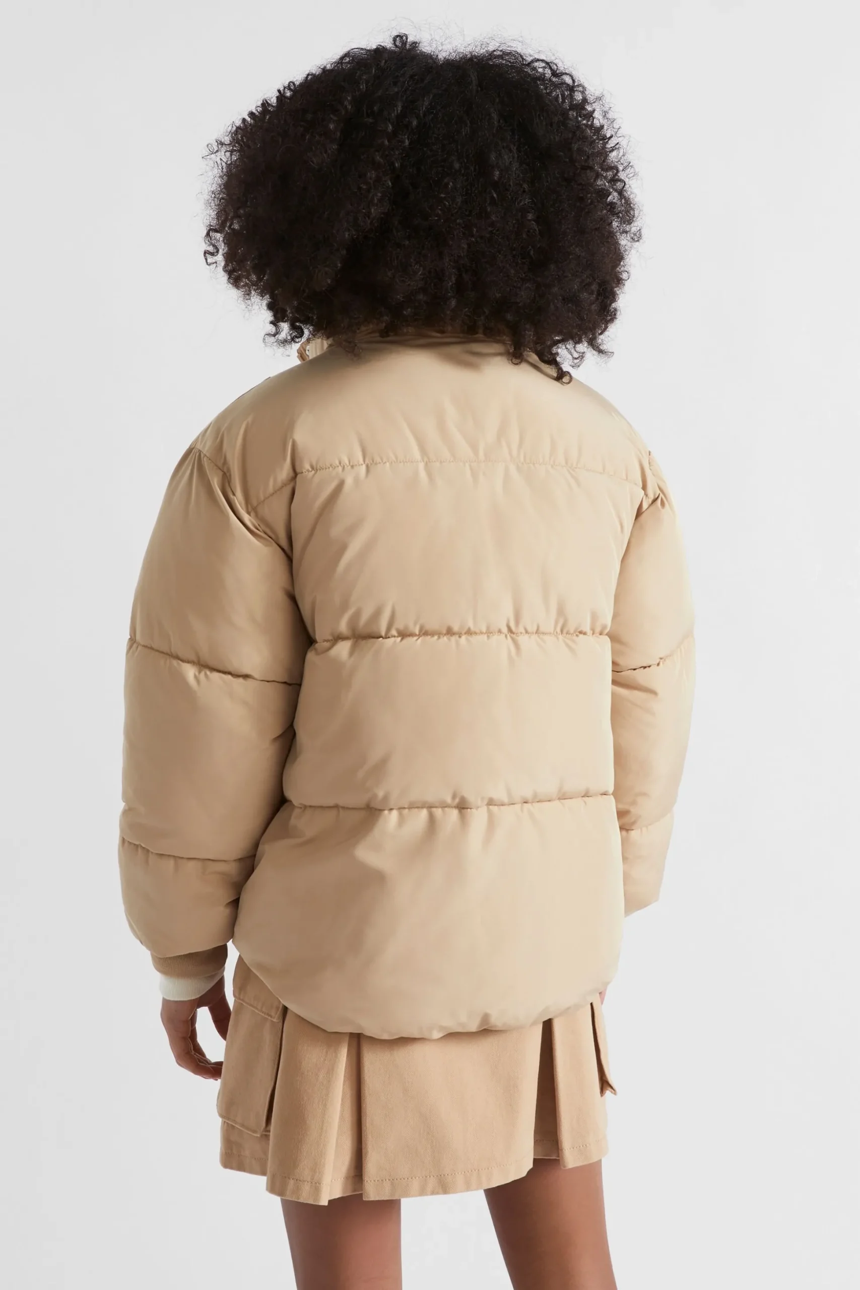 Seed Heritage Jackets & Vests-Logo Puffa Jacket Ecru