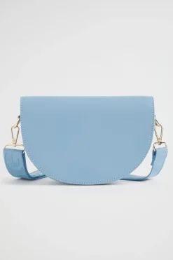 Seed Heritage Cross Body-Logo Saddle Bag Bluebell