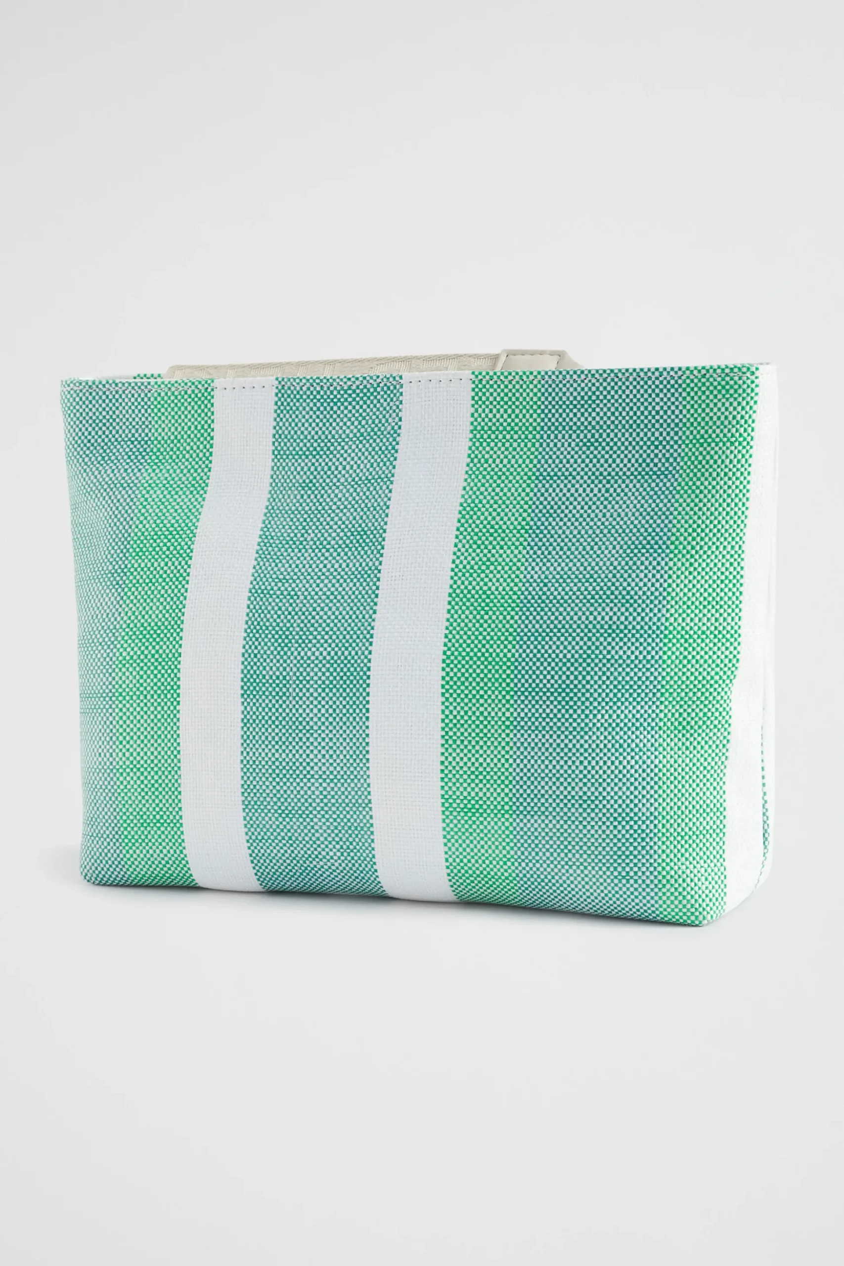 Seed Heritage Clutches & Pouches-Logo Stripe Pouch Deep Teal Stripe