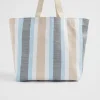 Seed Heritage Beach Bags-Logo Stripe Tote Bluebell Multi