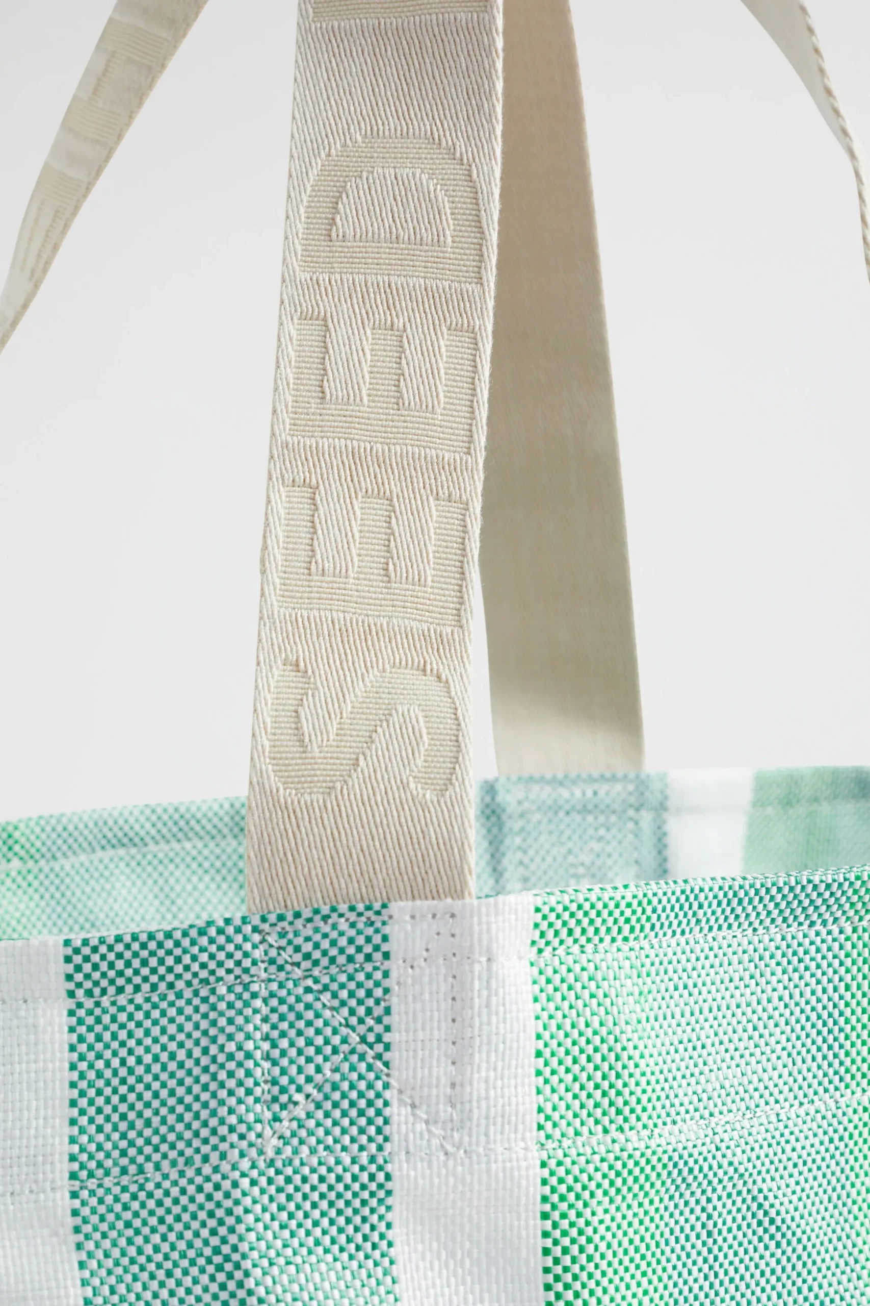 Seed Heritage Beach Bags-Logo Stripe Tote Deep Teal Stripe