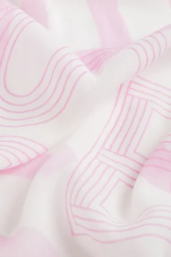 Seed Heritage Scarves & Kaftans-Logo Summer Scarf Soft Orchid Logo