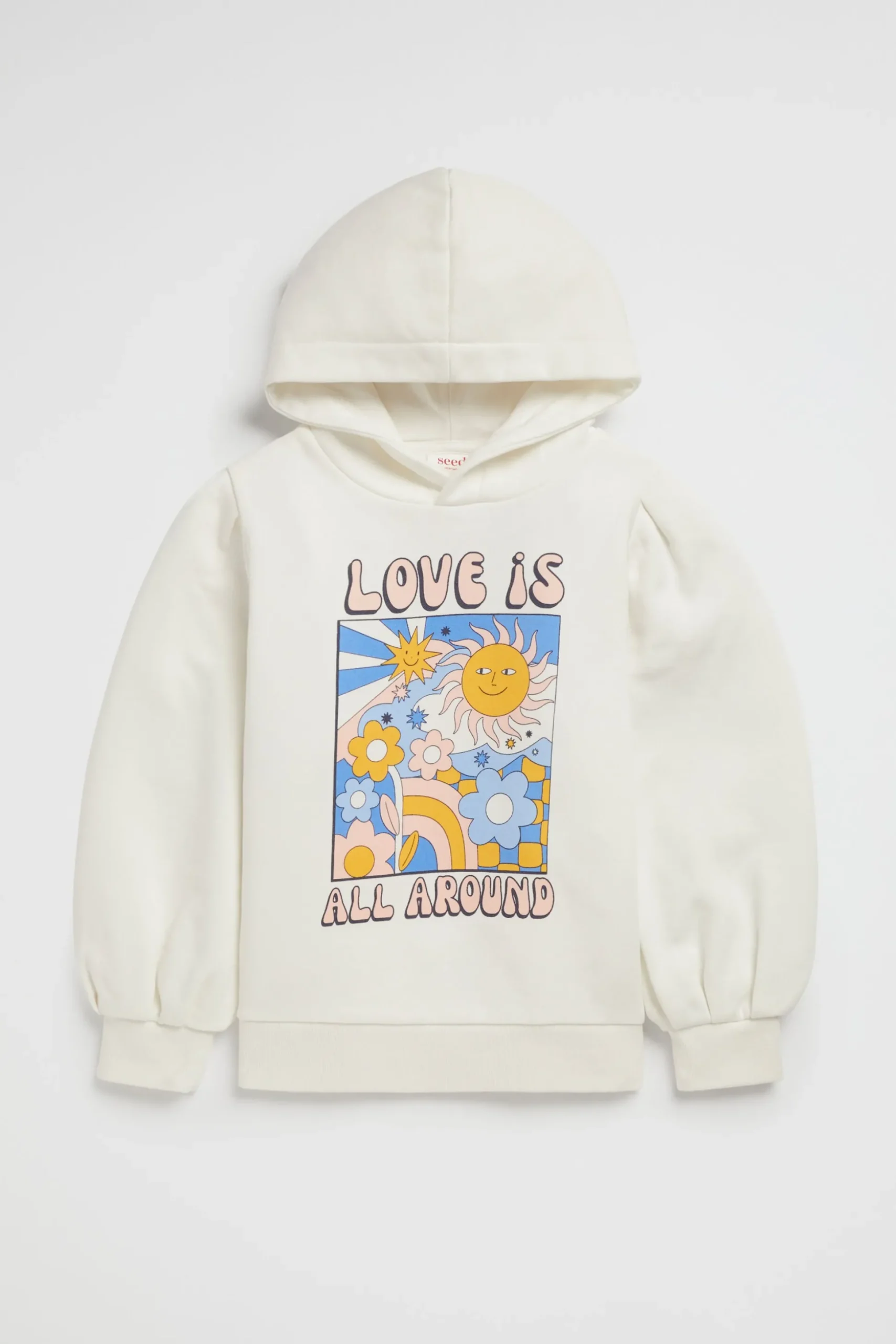 Seed Heritage T-Shirts & Tops-Love Is All Around Hoodie Canvas