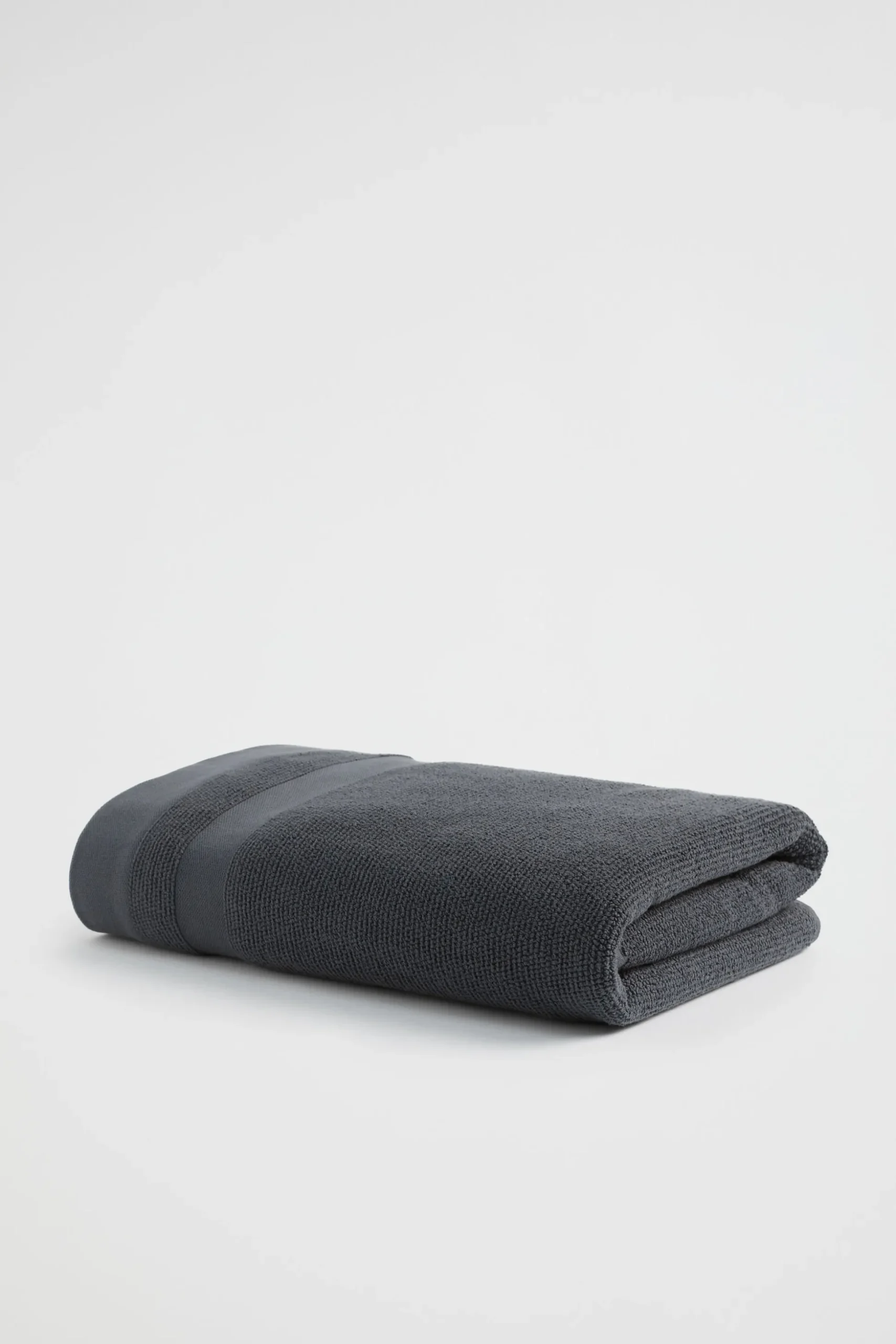 Seed Heritage Bathroom-Luca Cotton Bath Sheet Graphite