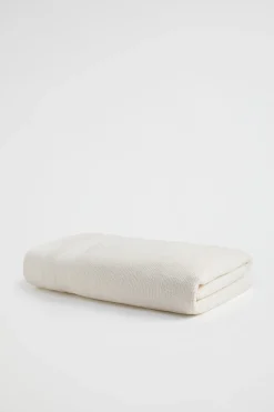 Seed Heritage Bathroom-Luca Cotton Bath Sheet Almond