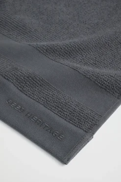 Seed Heritage Bathroom-Luca Cotton Bath Sheet Graphite