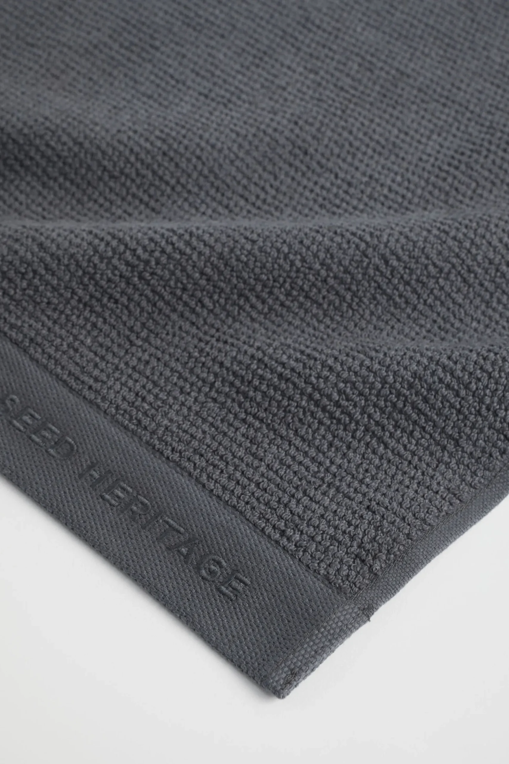 Seed Heritage Bathroom-Luca Cotton Hand Towel Graphite